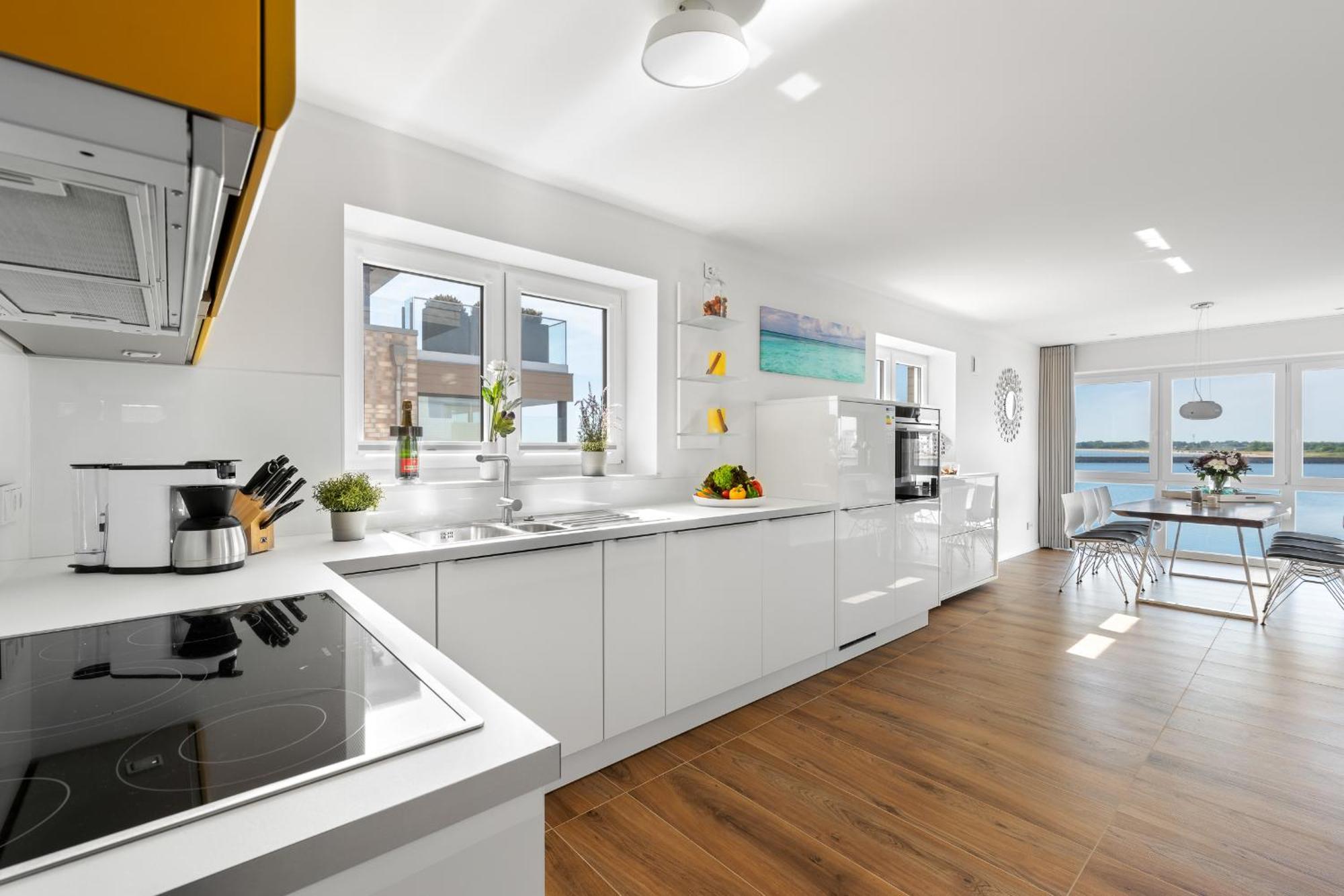Brise- Direkt Am Wasser, Hafenblick, Fahrstuhl, Sauna, Ueberdachter Balkon Olpenitz Extérieur photo
